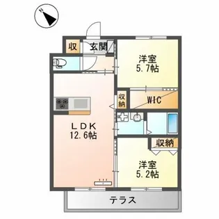 Sun Pearl Hills(サンパールヒルズ)【1階】の間取り