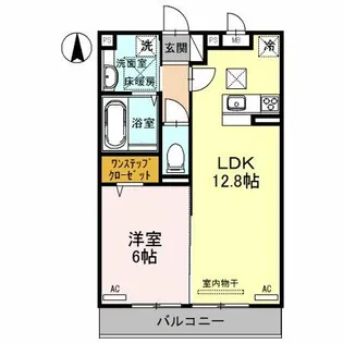 カーサ ソレアード【3階】の間取り