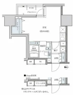 パークアクシス新栄【10階】の間取り