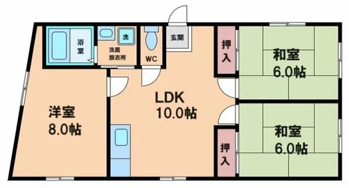 エイチ・ツーオー第7ビル【5階】の間取り