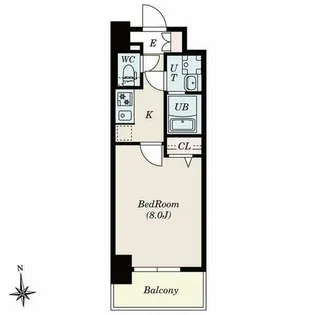 S-RESIDENCE尾頭橋beaute(ボーテ)【12階】の間取り