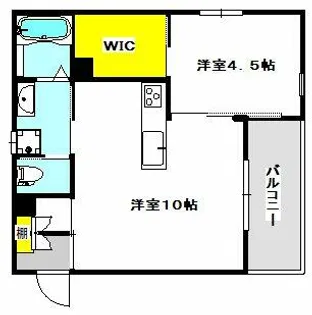 エリタージュエスト【101号室】の間取り