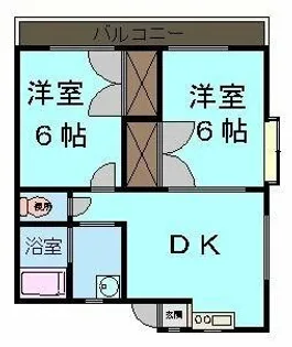 喜峰ハイツⅡ【1階】の間取り