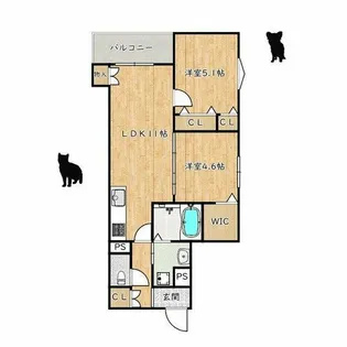 大阪府堺市東区日置荘西町3丁【アパート】の間取り