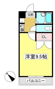 Mh-Arc コクエ【104号室】の間取り