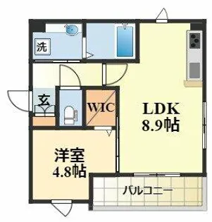 ジェミニ長岡京【302号室】の間取り