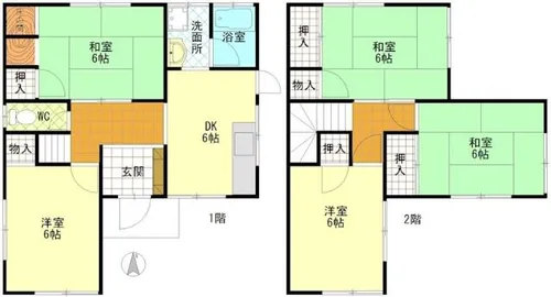 愛知県瀬戸市品野町1丁目【一戸建】の間取り