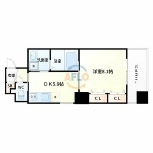 ノルデンハイム江坂Ⅱ【7階】の間取り
