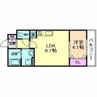 アート東大阪B【2階】の間取り