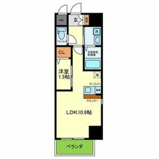 ONLYONE布施【4階】の間取り