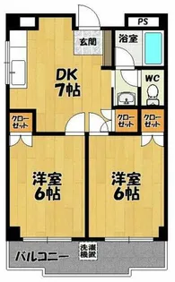 ふぁみーゆ河合【2階】の間取り