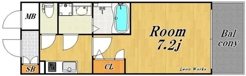 エスリード難波ステーションプラザ【5階】の間取り