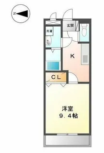 エスポワール壱番館【5階】の間取り