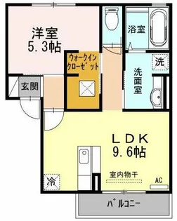 ラヴェルドミール【1階】の間取り