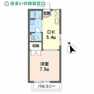 愛知県岡崎市羽根町字小豆坂【アパート】の間取り