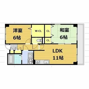 フィールドパークⅠ番館【1階】の間取り