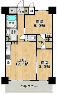 ふぁみーゆ平野【4階】の間取り