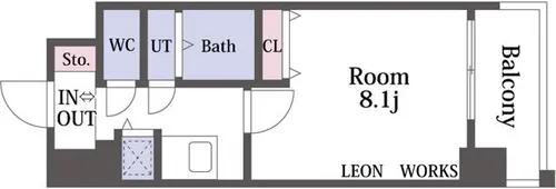 グランフェリーチェ・ナイン【5階】の間取り