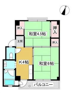 ビレッジハウス拾石1号棟【102号室】の間取り