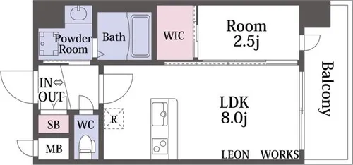 セレニテ南堀江エクラ【3階】の間取り