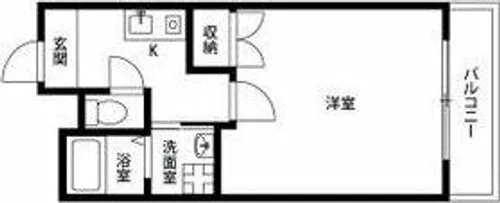 アンプルールフェールフォルス【1階】の間取り
