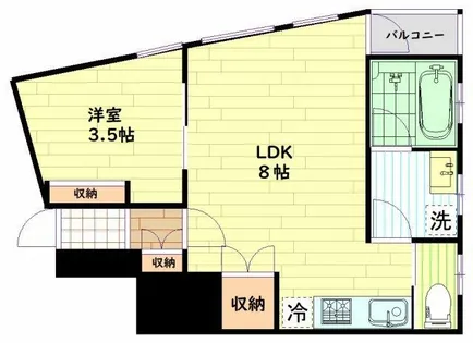 W・G FUKUSHIMA【1階】の間取り