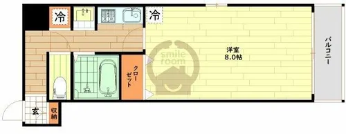 大阪府大阪市西区江之子島1丁目【マンション】の間取り