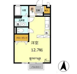 ベルメゾン土山【2階】の間取り