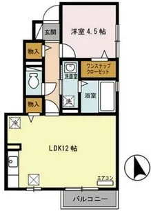 プランドール田寺東【1階】の間取り