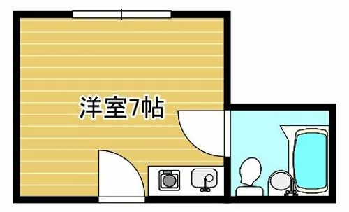 学)ハイツ六本木【206号室】の間取り