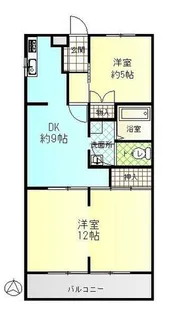 ゆたかハイツ【3階】の間取り