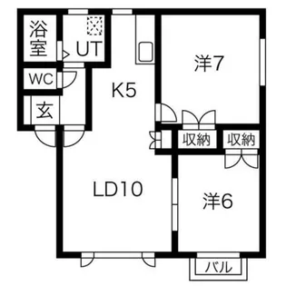 レクサスB【1階】の間取り