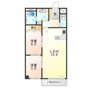 カーサグラン御池【1階】の間取り