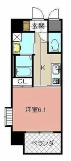 MDIフェリース戸畑駅前【1103号室】の間取り
