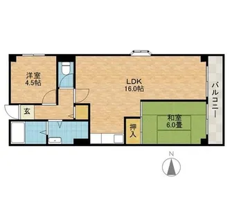 大阪府吹田市青葉丘北【マンション】の間取り