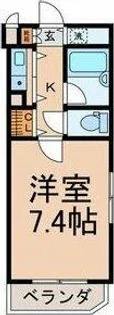 メゾンヴェルメイユ【4階】の間取り