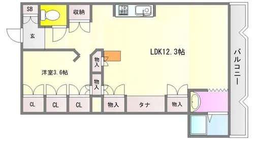 シャルマン北白川ハイツ【3階】の間取り