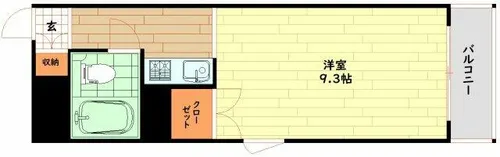 ヴィータ・ヨド【5階】の間取り