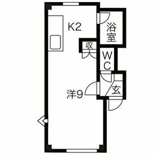 ハイアット麻生【301号室】の間取り