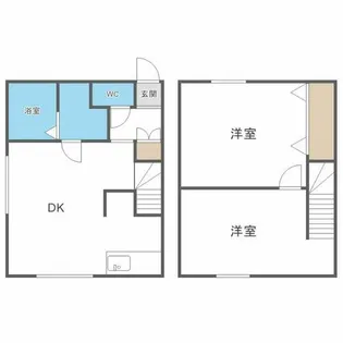 CASA山の手グランデ イーストコート【E号室】の間取り