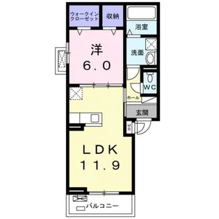 コンフォート しき【2階】の間取り