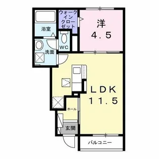 メゾン ルミエール【1階】の間取り