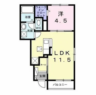 メゾン ルミエール【1階】の間取り