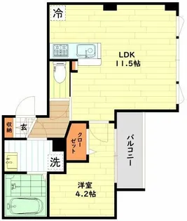 gm TENJIMBASHI【4階】の間取り