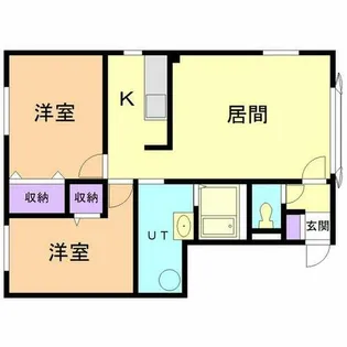 マーンハイムK【1階】の間取り