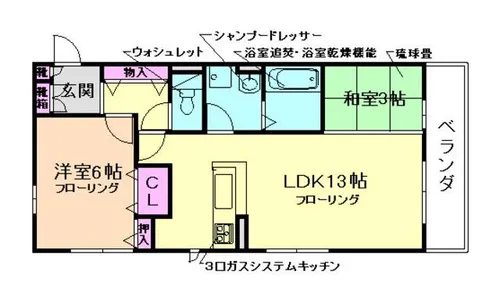 大阪府豊中市長興寺北3丁目【アパート】の間取り