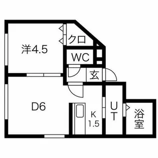 クレセール手稲前田【1階】の間取り