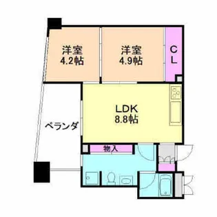 大阪府豊中市稲津町2丁目【マンション】の間取り