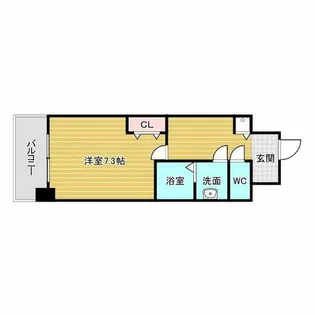 プランドール北浜【12階】の間取り