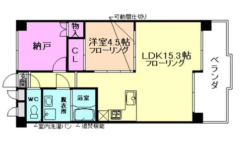 大阪府豊中市柴原町4丁目【マンション】の間取り